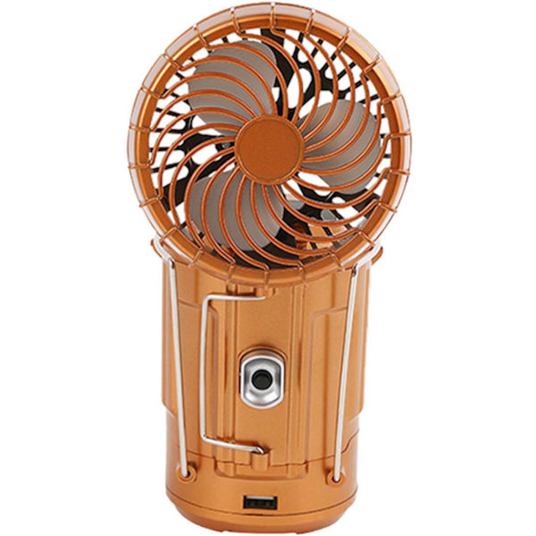 Campinglys til udendørs, kraftig lommelygte ventilator campingtelt lys med ventilator foldbar belysning
