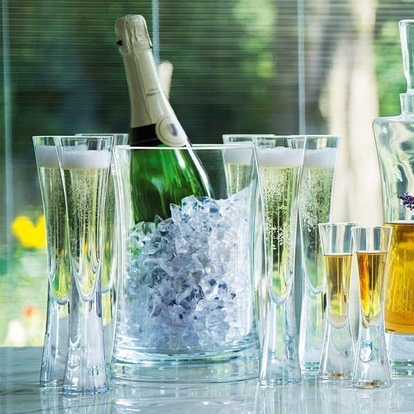 Champagneglas, 170 ml Klar | Set om 2 | Munblåst och handgjort glas