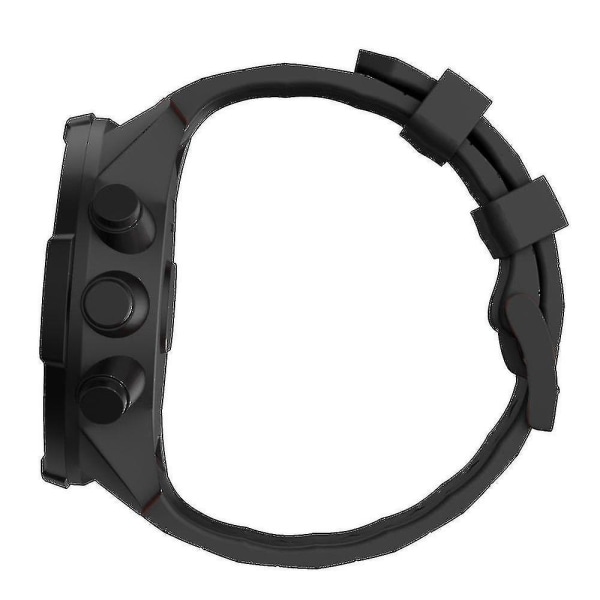 Kompatibel med svart silikon watch för Suunto 9 Baro