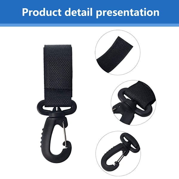 Baby Stroller Hooks, Stroller Hooks, 360° Rotatable Multipurpose Hooks,2PCS