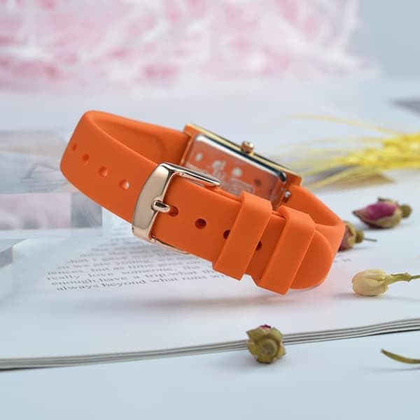 Urrem til ure, silikone quick release blød gummibånd udskiftning armbånd 18 mm, rustfrit stål spænde
