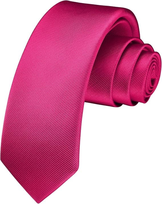 Smal slips ensfarvet 6 cm slanke slips til mænd bryllup klassisk formel forretningsslips