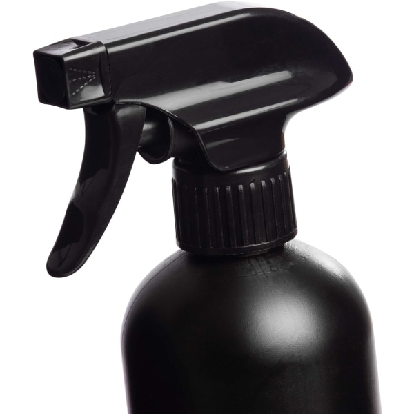 Vattensprayflaskor för hår trädgårdsarbete eller strykning, svart plast 500 ml, Plant Fine Mist Mister Misting Plants