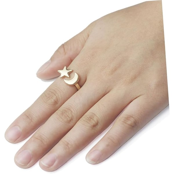 Stjerne Knuckle Ring Piger Ring Stjerne Ring Stjerne Ring Hypoallergeniske Ringe Kvinder Statement Ring Åben Ring
