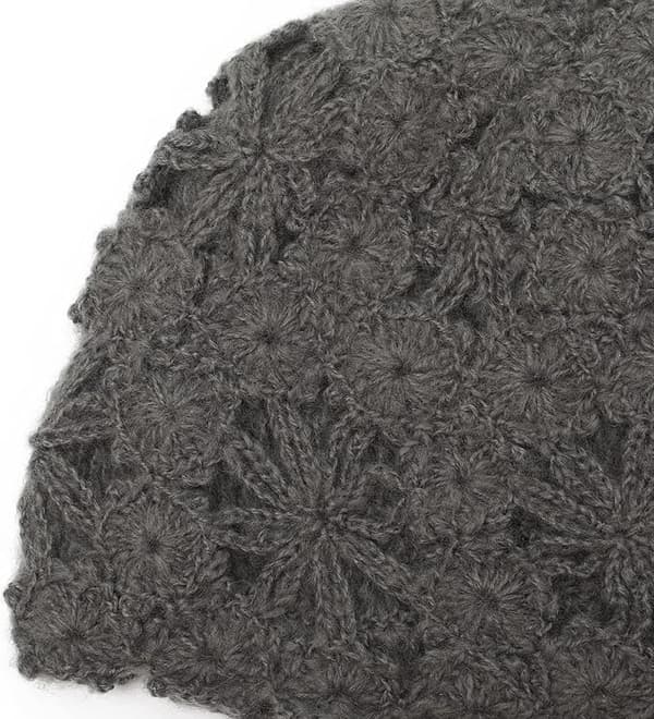 Kvinners Vinter Retro Bøttehatt Bowlerhatt light grey