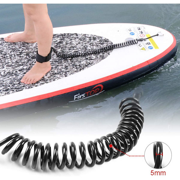 5 mm surffitaliina, melontalaudan nilkkatalja, SUP-turvatalja, kierrehihna kaikentyyppisille surffilaudoille, bodyboardeille