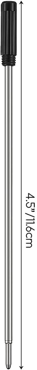4,5'' Kulspetspennrefiller, Medium Spets Pennrefill - Svart Bläck Pennrefiller. (20 st)