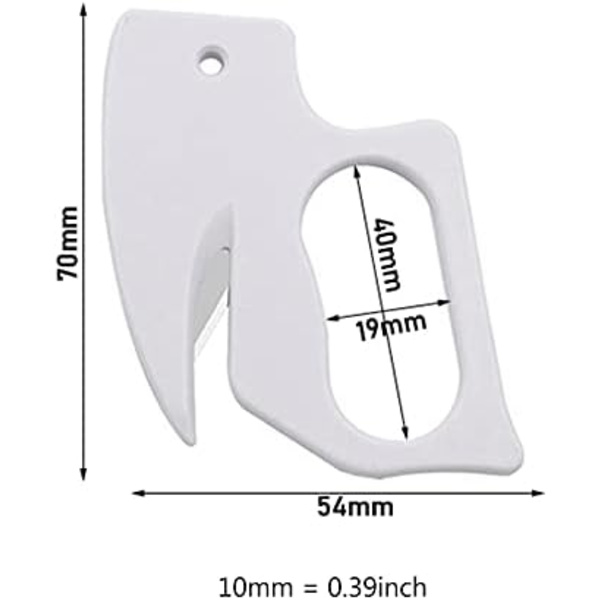 Brevöppnare Kuvertöppnare Set Plast Brevöppnare Skärare 2-pack