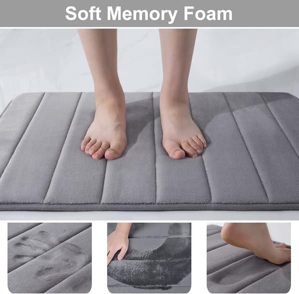 Memory Foam Badeværelse Bademåtter Absorberende Skridsikre