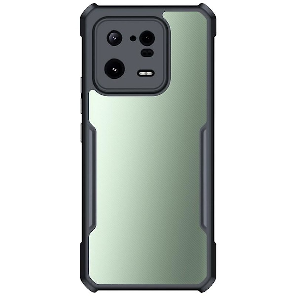 Stødsikkert Sort Transparent Cover Kompatibelt Med Xiaomi 13 5g Smartphone