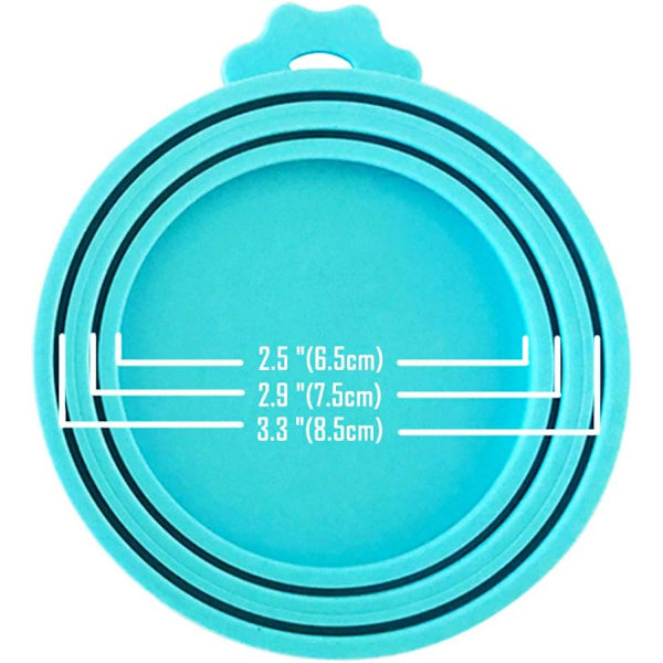 Pet Jar Låg/Universal BPA-fri og opvaskemaskine sikker/Silikone Pet Food Jar Låg