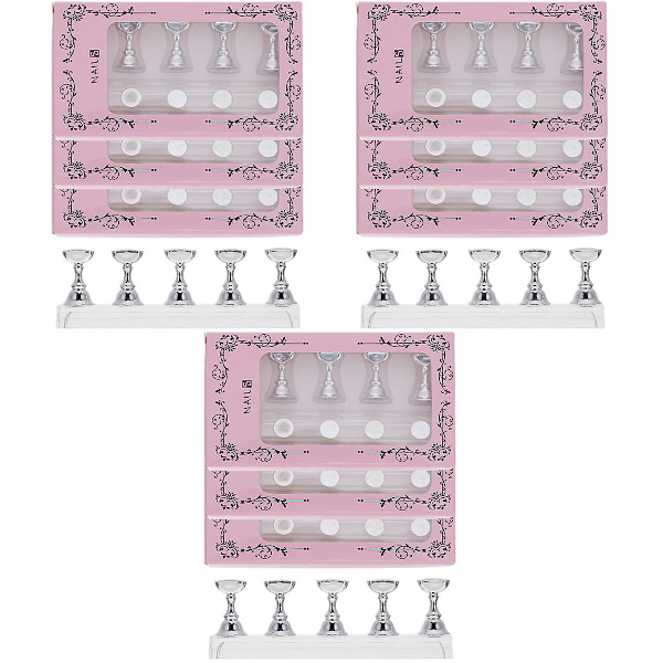 60 stk. Plastik Negle Display Stativer Negle Tip Praksis Stativer Diy Neglekunst Stativer