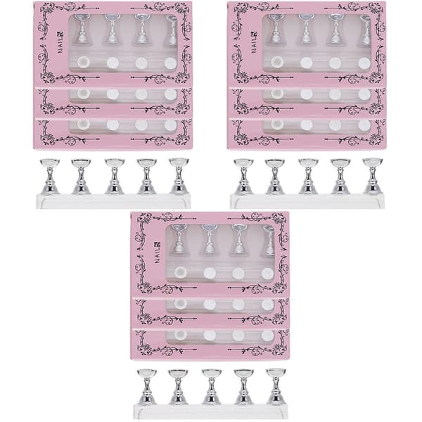 60 stk. plastiske neglutstillingsstativer, neglspissøvingsstativer, DIY-neglekunststativer