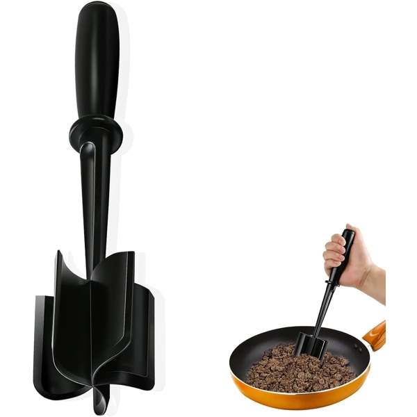 Meat Chopper, Potato Masher-Professional Multifunctional Heat Resistant Nylon Ground Beef Smasher