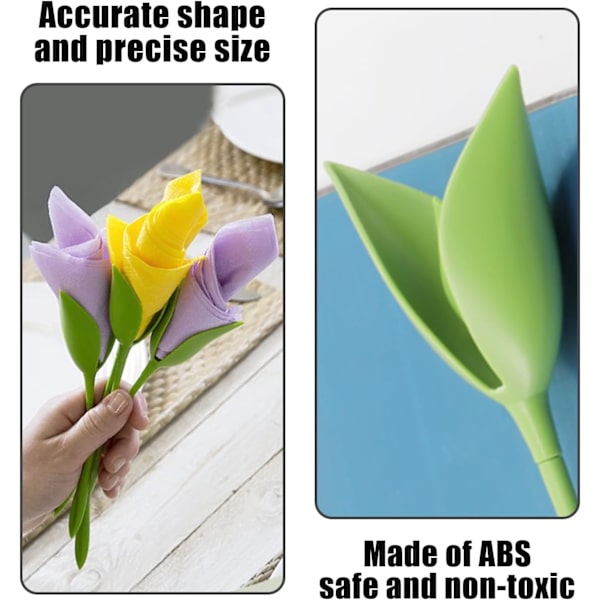 15-delt blad servietring, servietring, origami blomster servietring, blomsterformet servietring, velegnet til restauranter, hjem, banketter