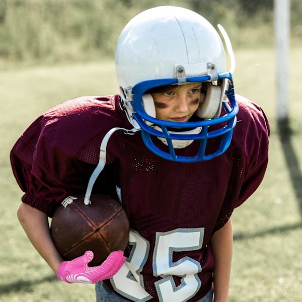 Ungdoms fodboldhandsker, klæbrige wide receiver handsker til børn og voksne, hvide og guld stretch fit fodboldhandsker