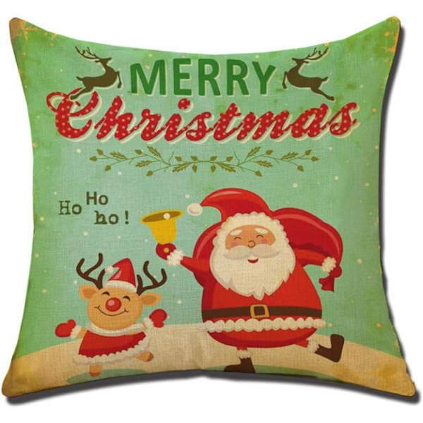 Cushion Cover, Pillow Case, Pillowcase, Christmas Sofa Bed, Sofa, Bed, Pillowcase, Sofa, Office, Living Room, Car, Decorative, 45 x 45