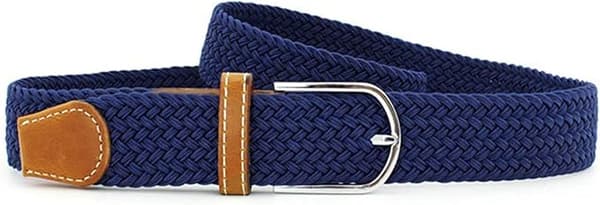 2-pack stretchbälte i canvas för dam – dambälten för jeans, en storlek