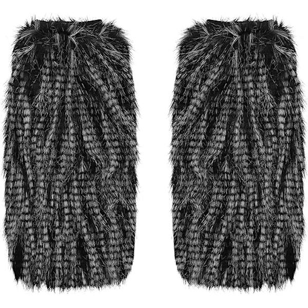 Kvinnor Flickor Faux Fur Benvärmare Stövlett Manschett 40cm Lång Päls Manschett Omslag Vinter Termiska Legging Strumpor Mjuka Mode Klackskor Långa Stövlar Strumpor