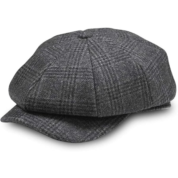 Herre flad cap, herre newsboy cap, medium størrelse