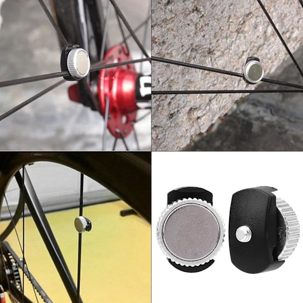 2 stk. speedometermagnet, trådløs universel cykelcomputermagnet til cykelcomputersensor, cykelmagnet cykeltilbehør