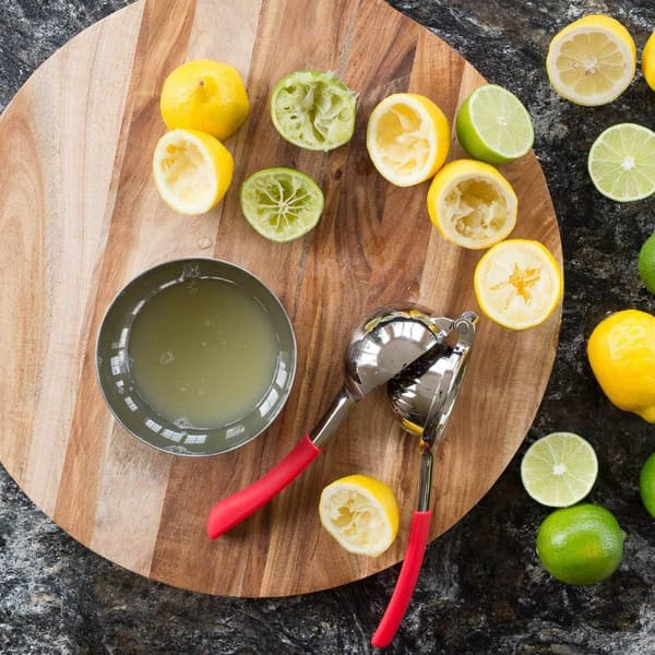 Top-rated premium kvalitet rustfrit stål citronpresser med silikonehåndtag