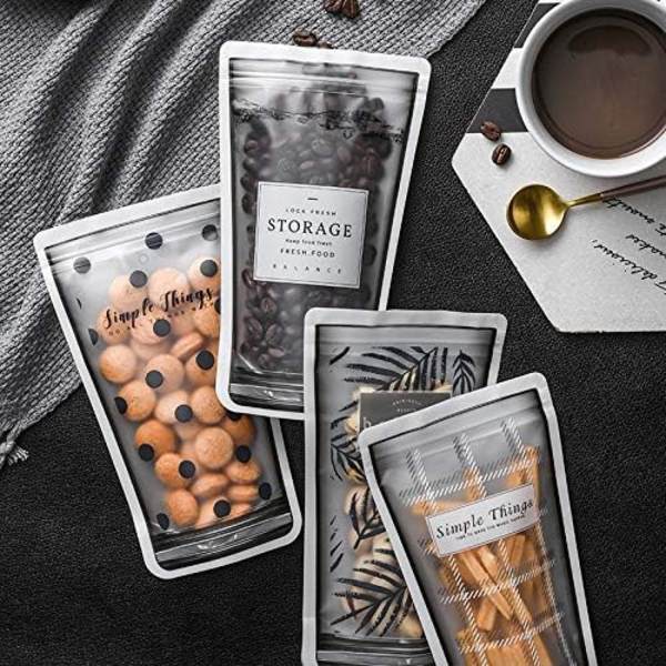 Suljettavat pussit, Zip lock -jääkaapin välipalapurkit, uudelleenkäytettävät muovipussit, vetoketjulla