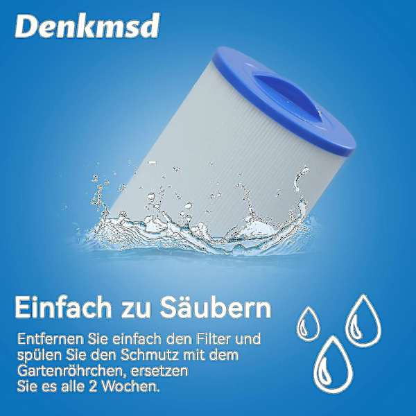 2-pakning Spa-filter, for Unicel 6ch-940, for Pww50p3, for Waterway Front Access Skimmer og Filbur Fc-0359