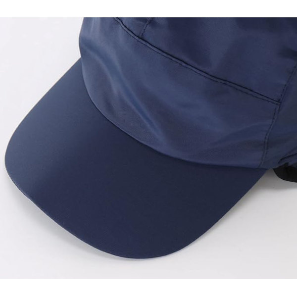 Utomhus herr basebollkeps vattentät vinter öronlapp mössa Navy Blue