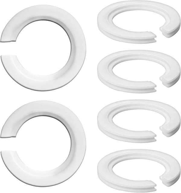 Lampskærm adapter ring E27 til E14 lampeskærm adapter reducer skive E27 skrue lampeskærm konverteringsring-6stk