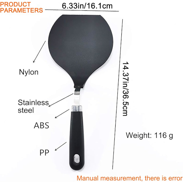 Komplett pizzakit - Pizzaspade för ugn - Tillbehör och pizzasten - 16 cm