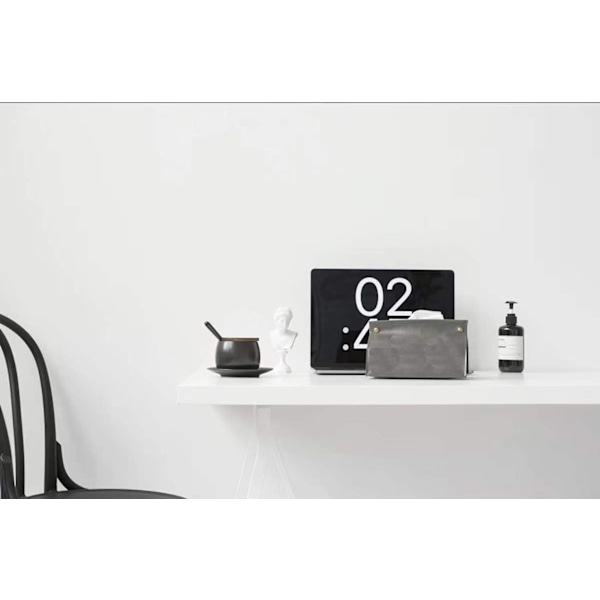 Ansiktsvävnadshållare - Rektangulär förpackning med 2 st modern PU-läder för hemmet
