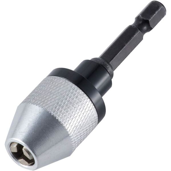 Snabbväxlande chuck utan nyckel med 0,3-6,5 mm sexkantskaft