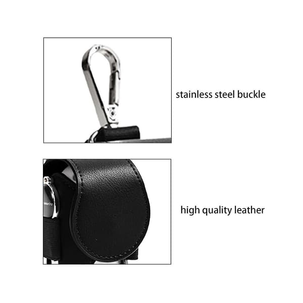 2 stk. Golf Tee Taske Boldpose Mini Læder Golfbold Opbevaringspose Holder Hold Golf Opbevaringstilbehør
