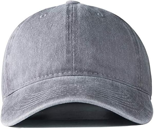 Baseball Cap Utendørs Baseball Cap Justerbar Voksenlue Gray