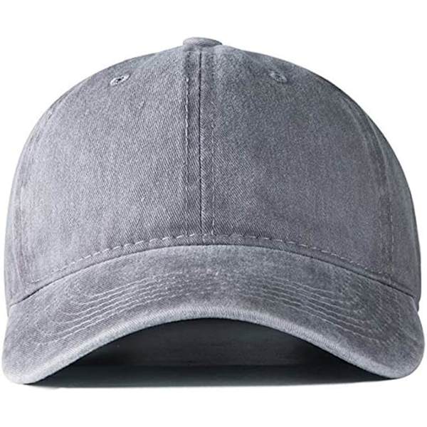 Baseball keps utomhus baseball keps justerbar vuxenhatt Gray