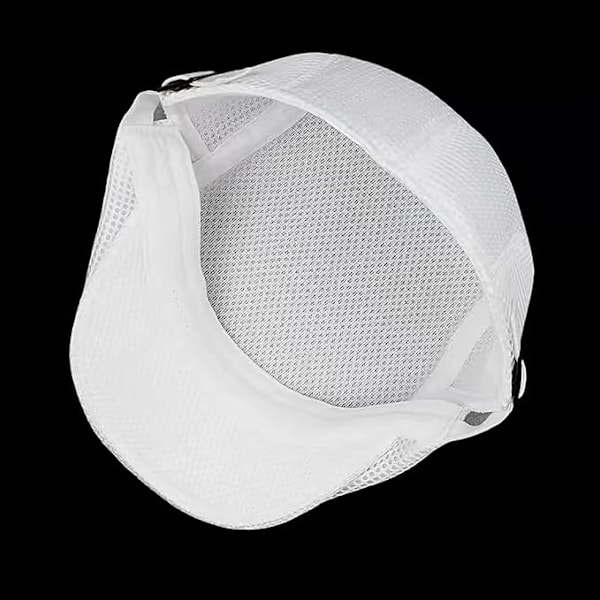 Sommer fladhat til mænd, flad cap fladhat sommer mesh fladhat White