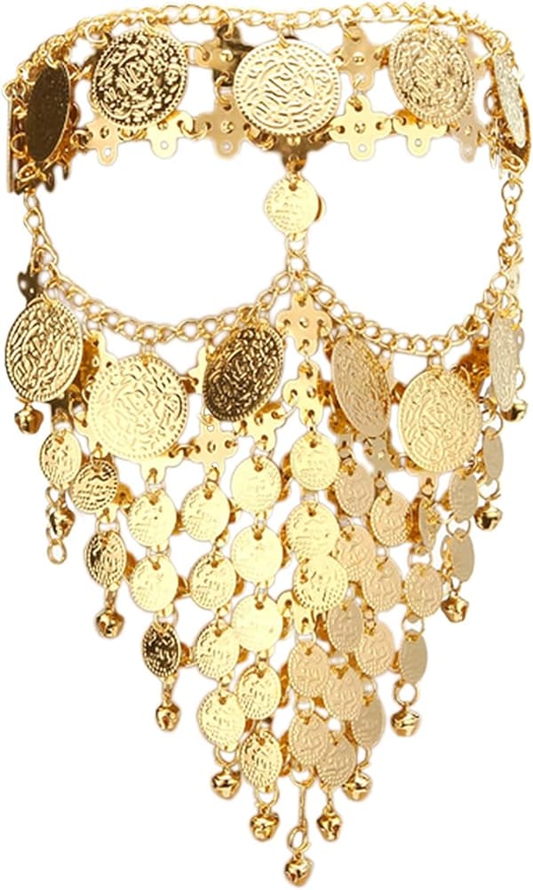 Münzschleier-Gesichtskette, Party-Bauchtanz-Schmuck