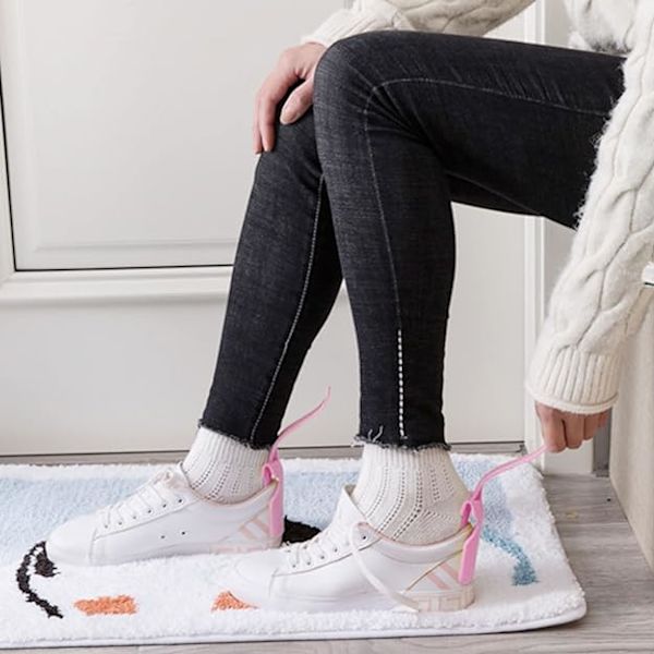 5 stk. Lazy Shoes Hjælper Slider Nem På Sko Plast Sko Horn, Bærbar Sko Løftende Hjælper Håndteret Sko Horn, Sok Slider Håndteret Sko Horn