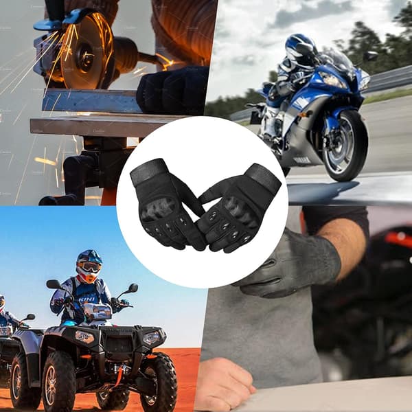 Motorcykelhandsker til mænd og kvinder Hårde Full Finger Touchscreen Motorcykelhandsker til cykelture