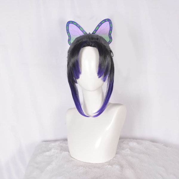 Anime Cosplay Paryk, Demon Slayer Paryk, Gratis Hårnet, Til Halloween, Fest, Karneval, Natteliv, Koncerter, Bryllupper, Fødselsdagsgave color 5