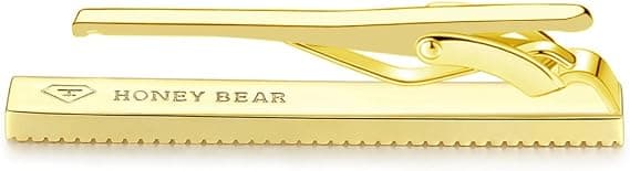 Slipsnål för män, normal storlek för affärer, bröllopspresent, 6 cm (2,36 tum), guld