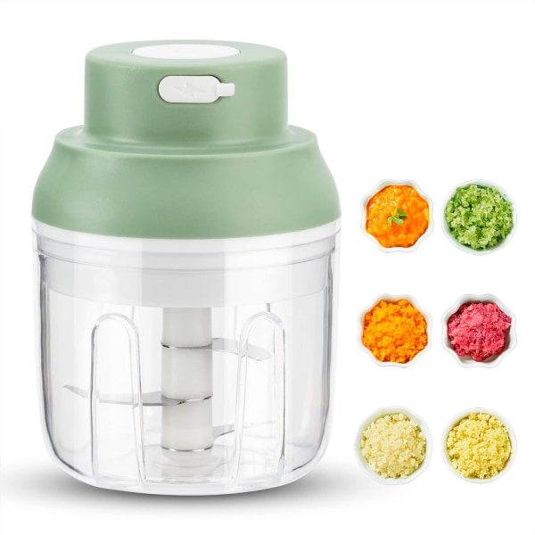 USB rechargeable electric chopper,Mini vegetable cutter,250 ml capacity,Mini kitchen chopper with,food processor