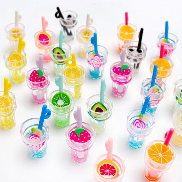 30 stk. Miniatyrmat og drikke 1:12 Miniatyr drikke juice mini hus drikke tilbehør bar dekor DIY håndverk