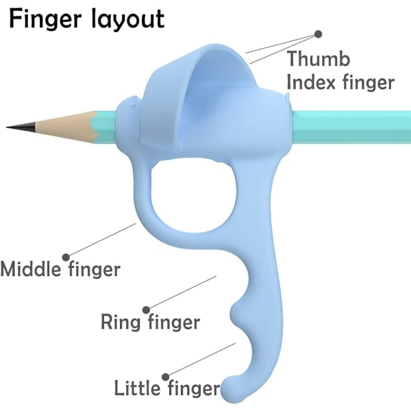 4-delade penna grepp Trainer, barn handstilshjälp korrigeringsverktyg