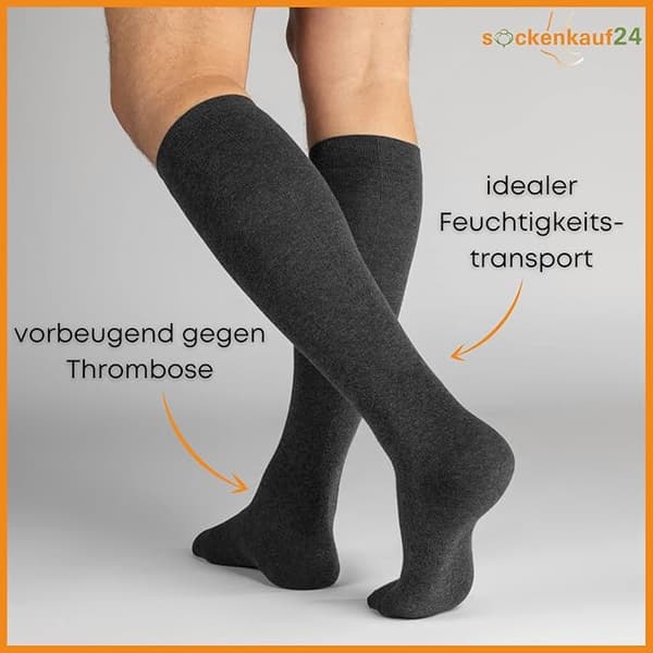 par af støtte sokker, kompressionsstrømper til mænd og kvinder black+skin+blue+grey