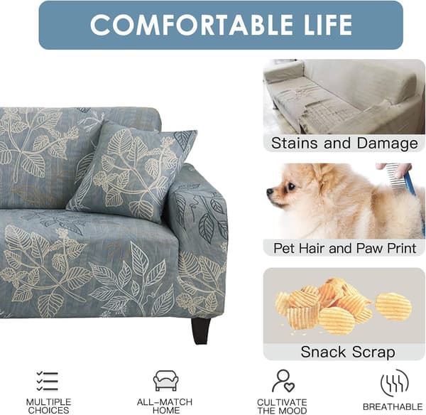 Sofaovertrekk, sofatrekk, stoltrekk, elastisk sofaovertrekk, sofaovertrekk Qiushui Yiren 300cm