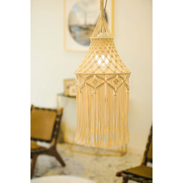 Boho hängande lampskärm
