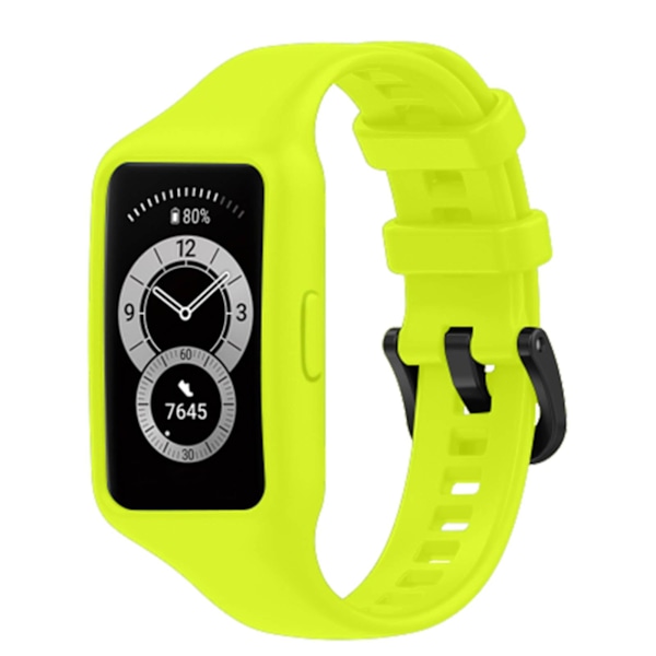 Kompatibel med Huawei Band 7 / 6 Pro / Honor Band 6 Armband Flexibel Silikon Lime
