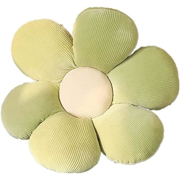 Söpö kukkalattiatyynytyyny, heittotyyny huoneen sisustustyyny green petals 50cm